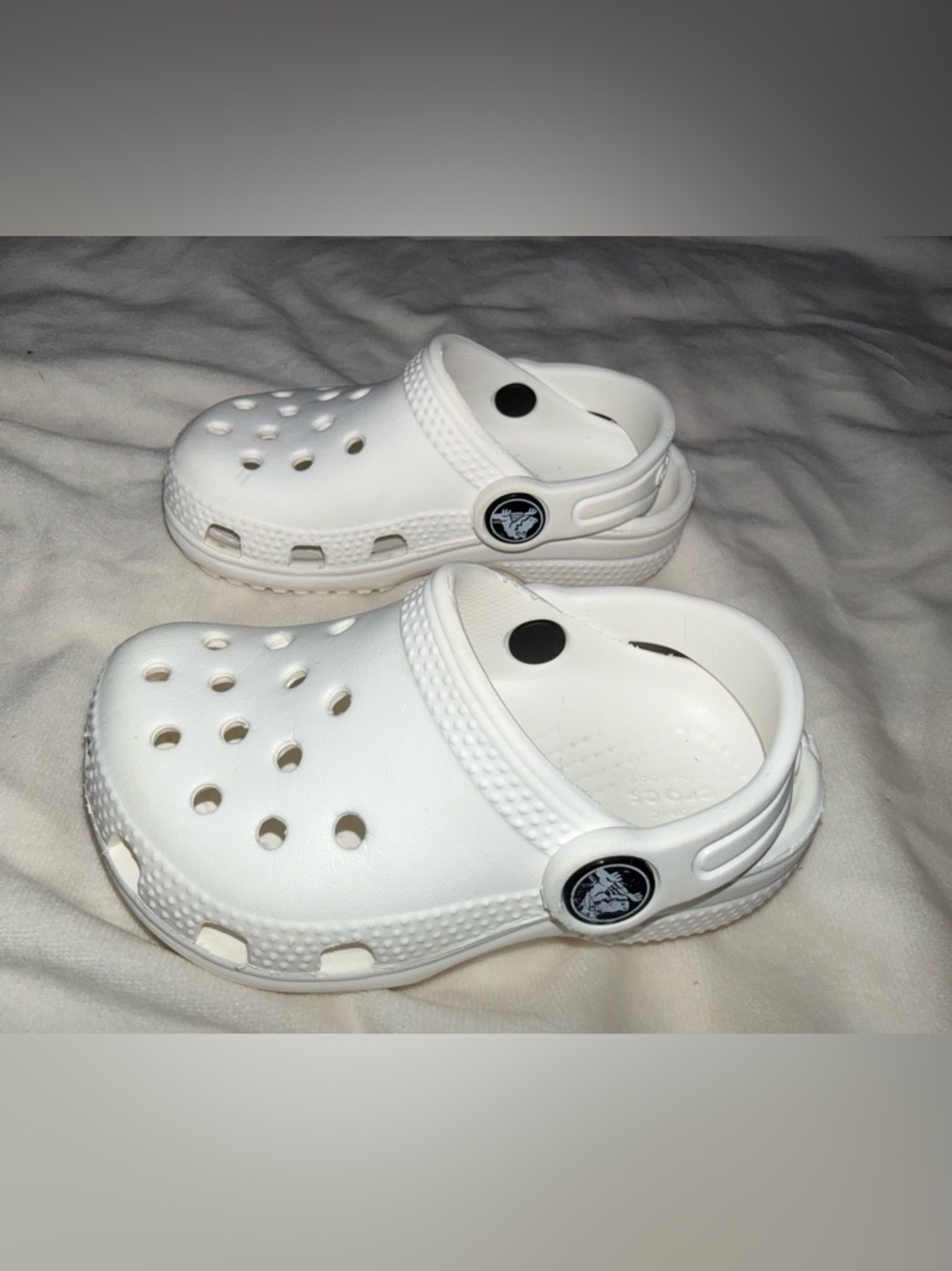Kids White Classic Croc Sandals
